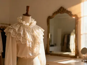 Elegancka fryzura z miękkimi falami, która idealnie dopełnia stylizację z sukienką w kwiatowy wzór.